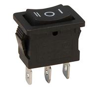 MC POWER - Interruttore a bilanciere | 3 poli, bilanciere nero, AC 250 V/6 A