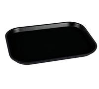 MC Ristorazione - Vassoio Antiscivolo Rettangolare, colore Nero, 46x35 cm, Made in Italy, ideale per bar, caffè, ristoranti, hotel.