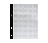 MC.Sammler 10 x Pagine per Album di Monete | 35 Tasche 27mm x 27mm per Monete Fino a 24 mm di Diametro | Fogli di Ricarica Extra per cartelle Portmonete Raccoglitore per Collezione di Monete