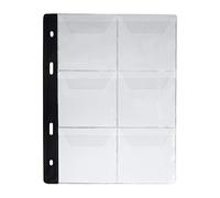 MC.Sammler 10 x Pagine per Album di Monete | 6 Tasche 70mm x 70mm per Monete Fino a 65 mm di Diametro | Fogli di Ricarica Extra per cartelle Portmonete Raccoglitore per Collezione di Monete