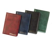 MC.Sammler Album per 96 monete da 2 euro | Portmonete Raccoglitore per Collezione di Monete | 96 Tasche 35mm x 35mm | Verde