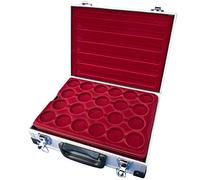 MC.Sammler Portamonete con 5 tableaus per 188 diverse monete da grandi a piccole medaglie, diametro 27, 31, 36, 38, 46 mm