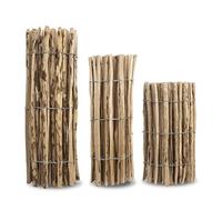 MC.Sammler Recinzione a bastoni in nocciola, in 26 misure, altezza 50 cm - 150 cm, lunghezza 5/10 m, recinzione in legno (altezza: 60 cm x lunghezza: 10 m, distanza tra i listelli: 7-8 cm)