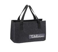 MC Trend Borsa in feltro per riporre oggetti con scritte divertenti, in feltro, antracite, 40 x 26.5 x 21 cm