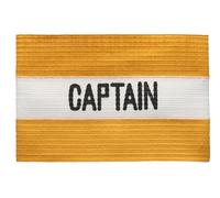 MC-Trend fascia da capitano per calcio: fascia da braccio per capitano di alta qualità ed elastica per tutte le fasce d'età - Scelta perfetta per il capitano della tua squadra (1, giallo/bianco)
