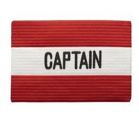 MC-Trend fascia da capitano per calcio: fascia da braccio per capitano di alta qualità ed elastica per tutte le età - Scelta perfetta per il capitano della tua squadra (1, Rosso/Bianco)