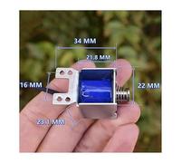 MC0722T DC 6V-12V DC Elettromagnete Push Pull Tipo passante Solenoide a molla Corsa magnete 5mm Serratura elettronica fai da te