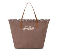 MC2 Saint Barth, ,Bags ,Donna ,Marrone ,ONE SIZE City Bag Fringe - Canvas 18 Emb