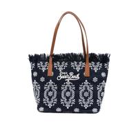Saint Barth, ,Bags ,Donna ,Nero ,ONE SIZE Borsa City Media con Frange e Pizzo Sangallo