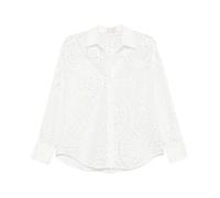 MC2 Saint Barth, ,Blouses & Shirts ,Donna ,Bianco ,XS Cristal Broderie Anglaise Shirt