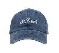 MC2 SAINT BARTH CAPPELLINO DAVIS IN DENIM BLU CON RICAMO - UNI