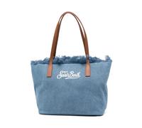 MC2 Saint Barth - City Bag Mid Fringe - - Bags - Donna - Blu - ONE SIZE