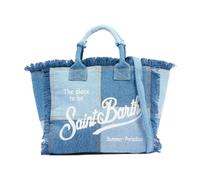Saint Barth MC2 Borsa Colette In Denim Patchwork Dimensioni: 30 x 22 x 15 cm