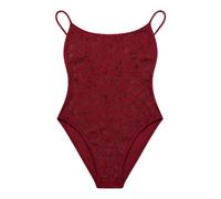 MC2 Saint Barth - Costume intero Cecille con scollo rotondo e spalline - - Swimwear - Donna - Rosso - XS