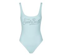 MC2 Saint Barth - Costume intero con stampa frontale e dettaglio logo - - Swimwear - Donna - Blu - L