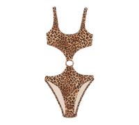MC2 Saint Barth - Costume intero stampato Laurel rinforzato - - Swimwear - Donna - Marrone - S