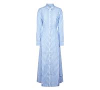 MC2 Saint Barth - Giuni Long Dress Cotton Stripes Tiny Mini V 31 - - Dresses - Donna - Blu - M