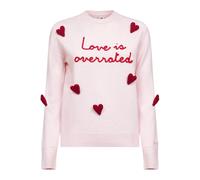 MC2 Saint Barth, ,Knitwear ,Donna ,Rosa ,L Love Overrated 21 Patch Sweater