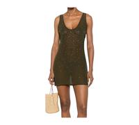 MC2 Saint Barth - Mini abito trasparente con strass - - Dresses - Donna - Verde - M