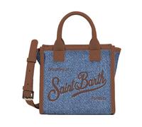 Saint Barth MC2 BORSETTA VANITY MINI DENIM GRAIN LEATHER 19 EMB