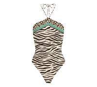 MC2 Saint Barth, ,Swimwear ,Donna ,Beige ,L Savanna Zebra One-piece