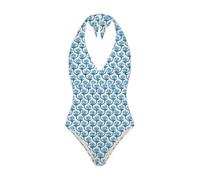 MC2 Saint Barth, ,Swimwear ,Donna ,Blu ,XL Elegante Costume Intero Geo Floral