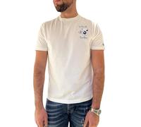 Mc2 Saint Barth T-Shirt Bomber (IT, Testo, L, Regular, Regular, Standard, Bianco)