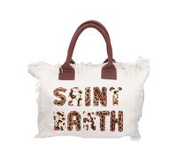 Saint Barth MC2 BORSA VANITY 00326L SB 01 ANIMALIER PATCH BIANCO