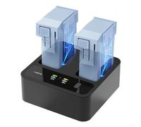 MC234 Mini 3/4/4 Pro, batteria drone, caricabatterie intelligente con ricarica rapida a due canali da 72 W, controllo app, display HD, raffreddamento silenzioso, caricatore USB-C compatto per telefono