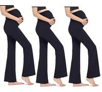 MCA Leggings Premaman Lunghi (L, Zampa Pacco da 3)