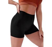 MCA Pantaloncini Sportivi Donna in Cotone Elasticizzato Biker Shorts Estivi Vita Alta Opachi Cycling Allenamento Shorts Pantaloncini Palestra Donna per Gym Running Yoga Leggings Corti (XS, Short)