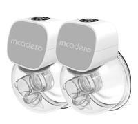 Mcadero Tiralatte elettrico M5, tiralatte indossabile a mani libere con display a LED, 4 modalità e 12 livelli, portatile e wireless, flangia morbida a doppia tenuta, display intelligente, confezione