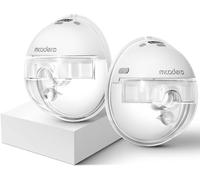 Mcadero Tiralatte indossabile M1 Upgrade - 4 modalità e 12 livelli - Display a LED - Doppia pompa - Leggero - Basso rumore - Silicone - Alimentazione a batteria - Confezione da 2 - Bianco elegante