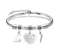 Mcaeou Inspirational Nome Lettera Bracciali iniziali per le donne Compleanno Ragazza Laurea Anniversario Bracciali - A Volte Dimenticati quanto tu sia straordinaria pertanto questo è un promemoria