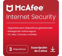 McAfee Internet Security 3 dispositivi 2 anni di licenza digitale
