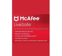 McAfee LiveSafe 2023 - 5 Devices 1 Year Key GLOBAL