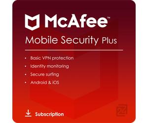 McAfee Mobile Security Plus VPN [Unlimited Device, 1 Years] Dispositivi Illimitati / 1 Anno