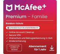 McAfee+ Premium Family 2025 - Numero illimitato di dispositivi | Durata: 1 anno