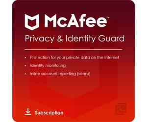 McAfee Privacy & Identity Guard 1 Dispositivo / 1 Anno