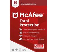 McAfee Total Protection 10 dispositivi - 1 anno