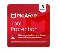 McAfee Total Protection - 3 dispositivi 12 mesi Antivirus, VPN gestore delle password, software di sicurezza [Multipiattaforma] Digitale