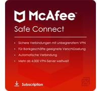 McAfee VPN Safe Connect 5 Dispositivi 2 Anni