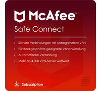 McAfee VPN Safe Connect 5 Dispositivi 2 Anni