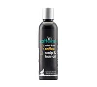 mCaffeine Coffee Scalp & Hair Oil (200 ml) for Boosting Hair Growth | With Redensyl and Argan Oil | Lightweight & Non Sticky | Strengthens Hair and Nousrishes Scalp | SLS Free