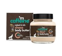 mCaffeine Naked and Rich Choco Body Butter - Reduces Stretch Marks, Enhances Radiance - Shea and Cocoa Butter Smoothes Skin - Caramello - 100 g
