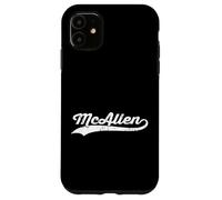 McAllen Texas Vintage Cursive US City Nome Retro Sports Custodia per iPhone 11