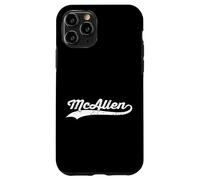 McAllen Texas Vintage Cursive US City Nome Retro Sports Custodia per iPhone 11 Pro