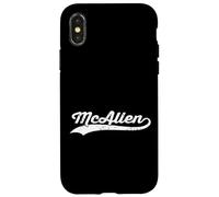 McAllen Texas Vintage Cursive US City Nome Retro Sports Custodia per iPhone X/XS