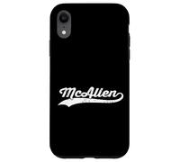 McAllen Texas Vintage Cursive US City Nome Retro Sports Custodia per iPhone XR