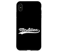McAllen Texas Vintage Cursive US City Nome Retro Sports Custodia per iPhone XS Max